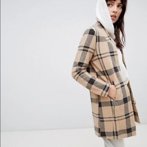 ASOS - Stradivarius Plaid Coat